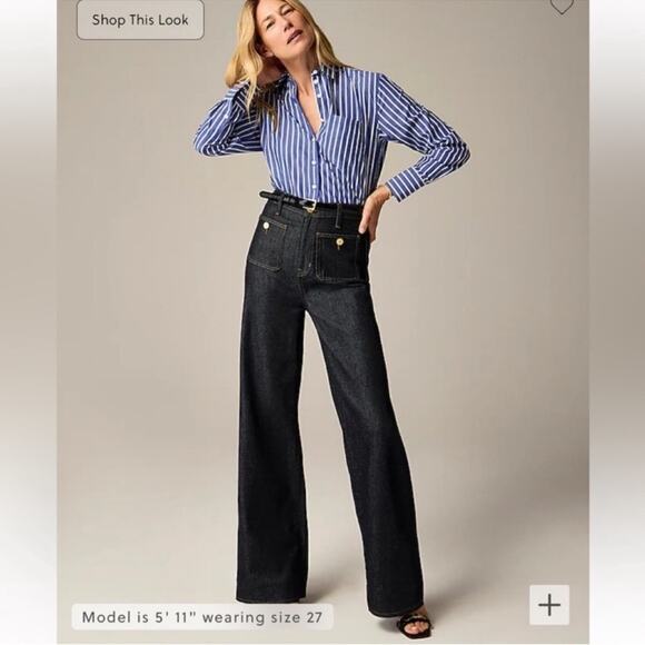 J. Crew Denim - J.Crew Petite Sailor Denim Trouser